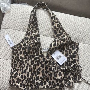 Princess Polly Leopard Print Halter Top